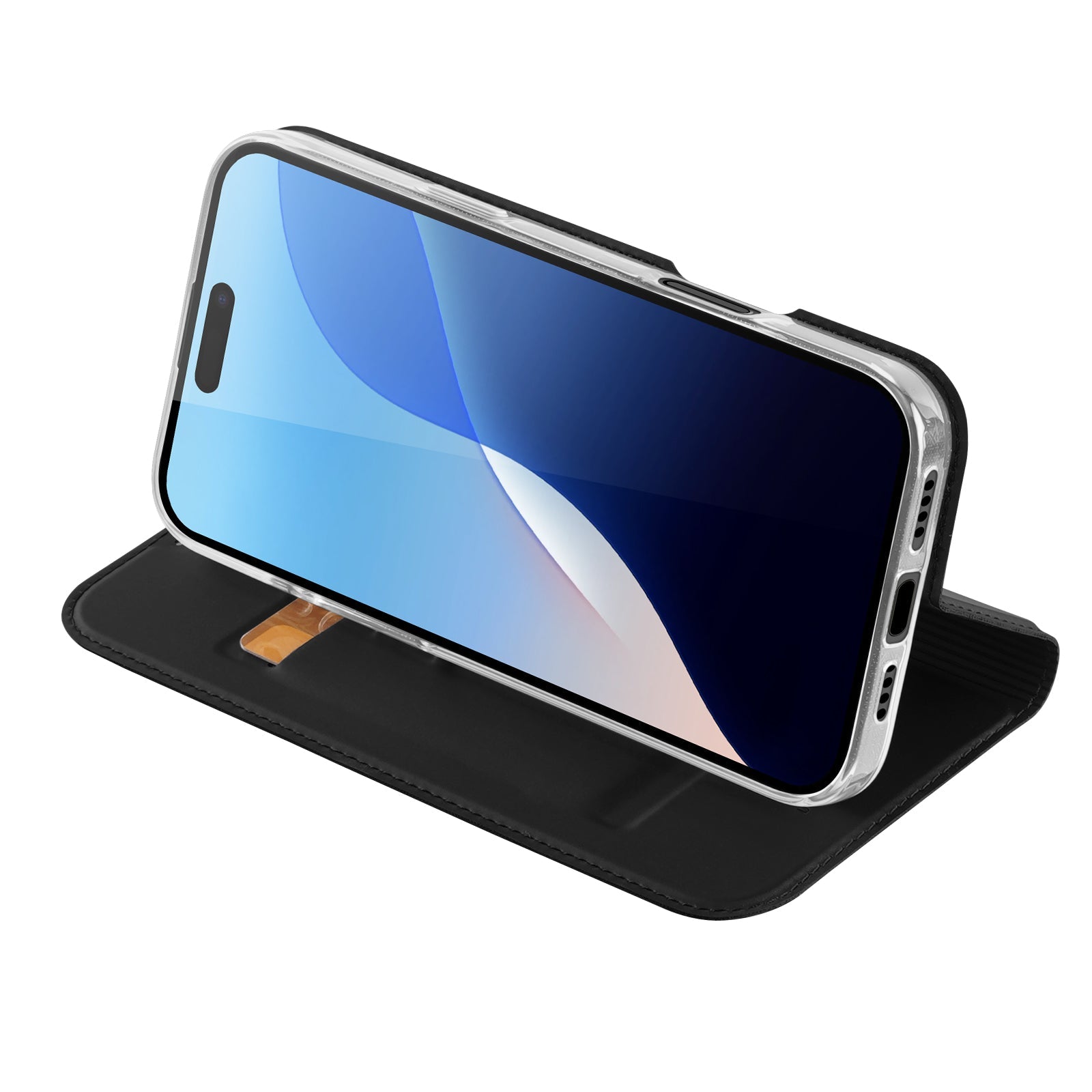 Handyhülle für iPhone 16 Pro, Dux Ducis Skin Pro, Schwarz