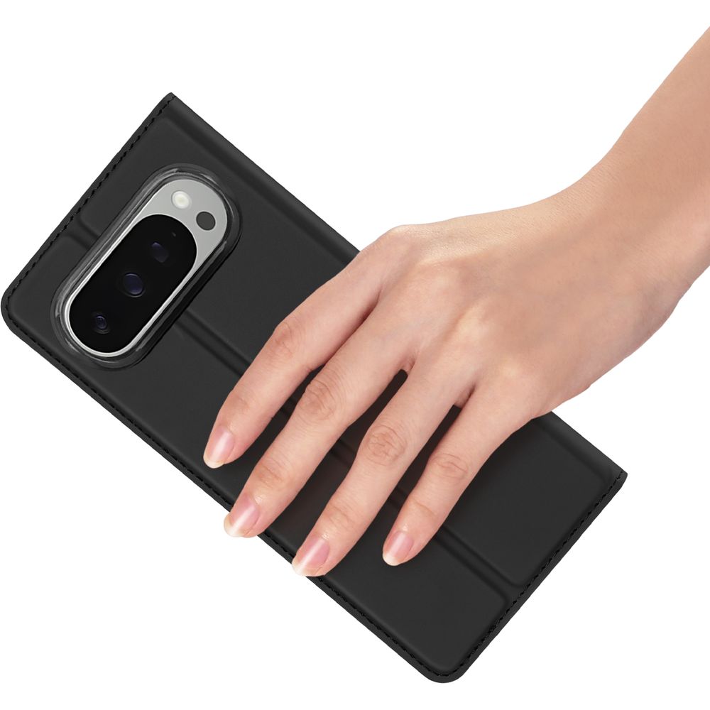 Handyhülle mit Klappe für Google Pixel 10 Pro XL, Dux Ducis Skin Pro, Schwarz