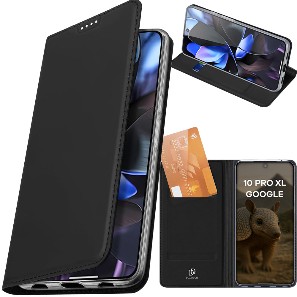 Handyhülle mit Klappe für Google Pixel 10 Pro XL, Dux Ducis Skin Pro, Schwarz