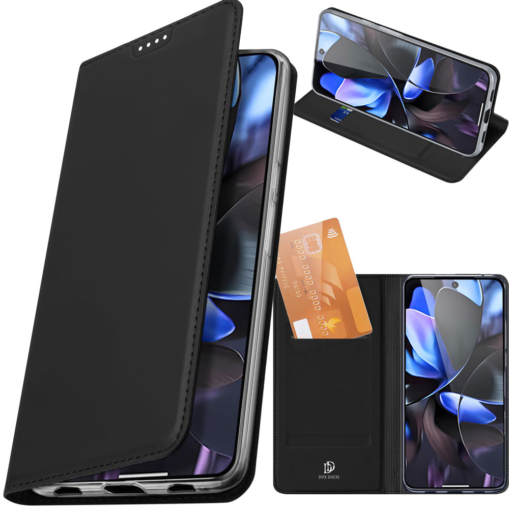 Handyhülle mit Klappe für Google Pixel 10 Pro XL, Dux Ducis Skin Pro, Schwarz