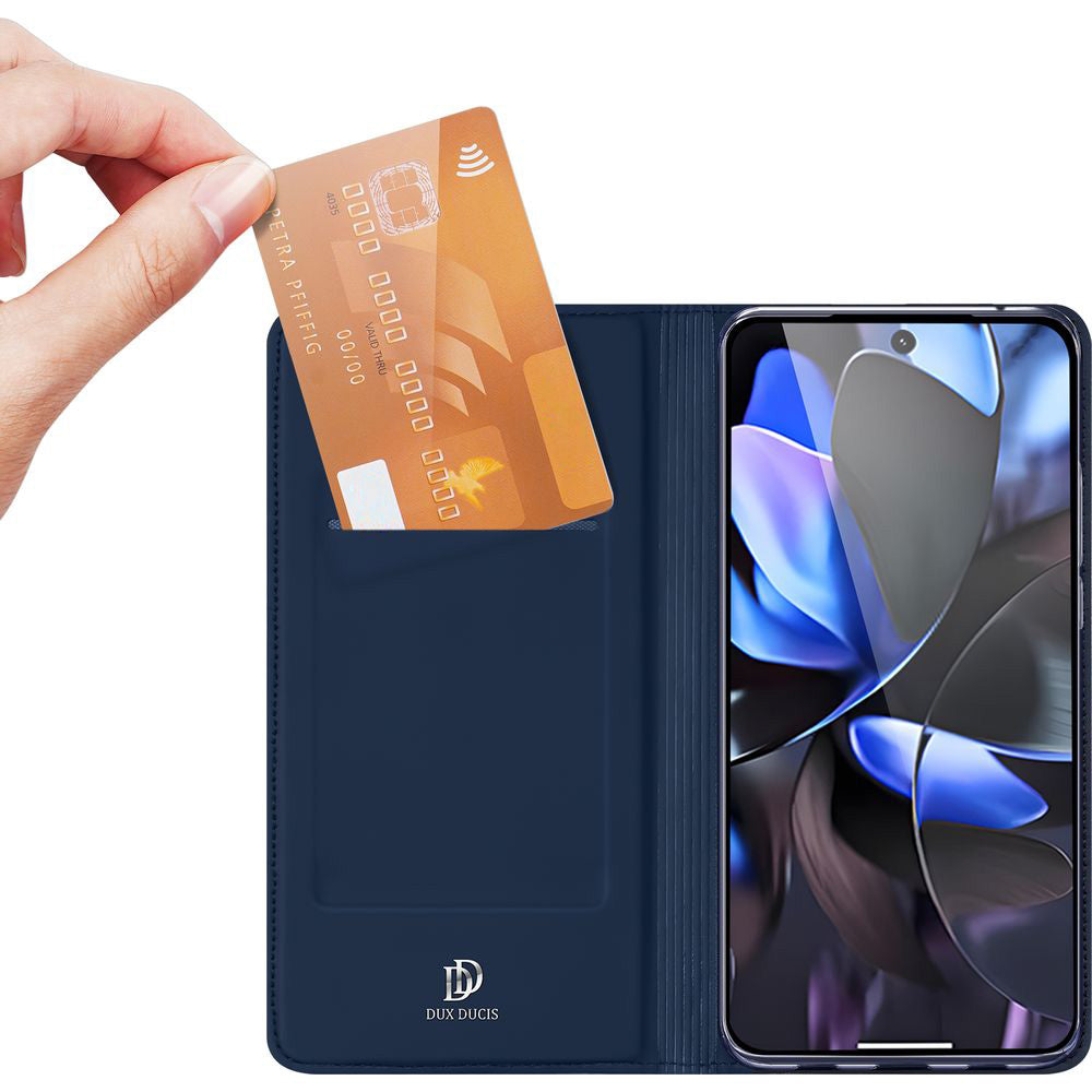 Handyhülle mit Klappe für Google Pixel 10 Pro XL, Dux Ducis Skin Pro, Dunkelblau