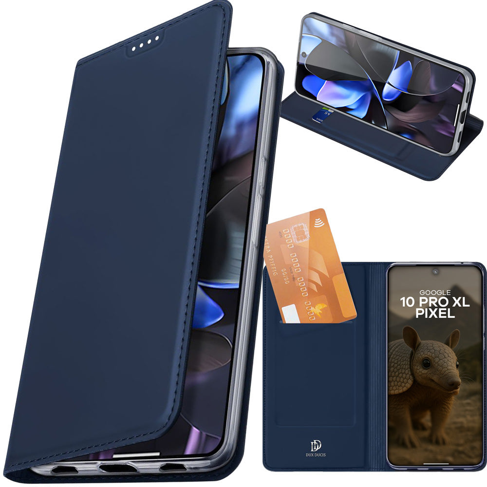 Handyhülle mit Klappe für Google Pixel 10 Pro XL, Dux Ducis Skin Pro, Dunkelblau