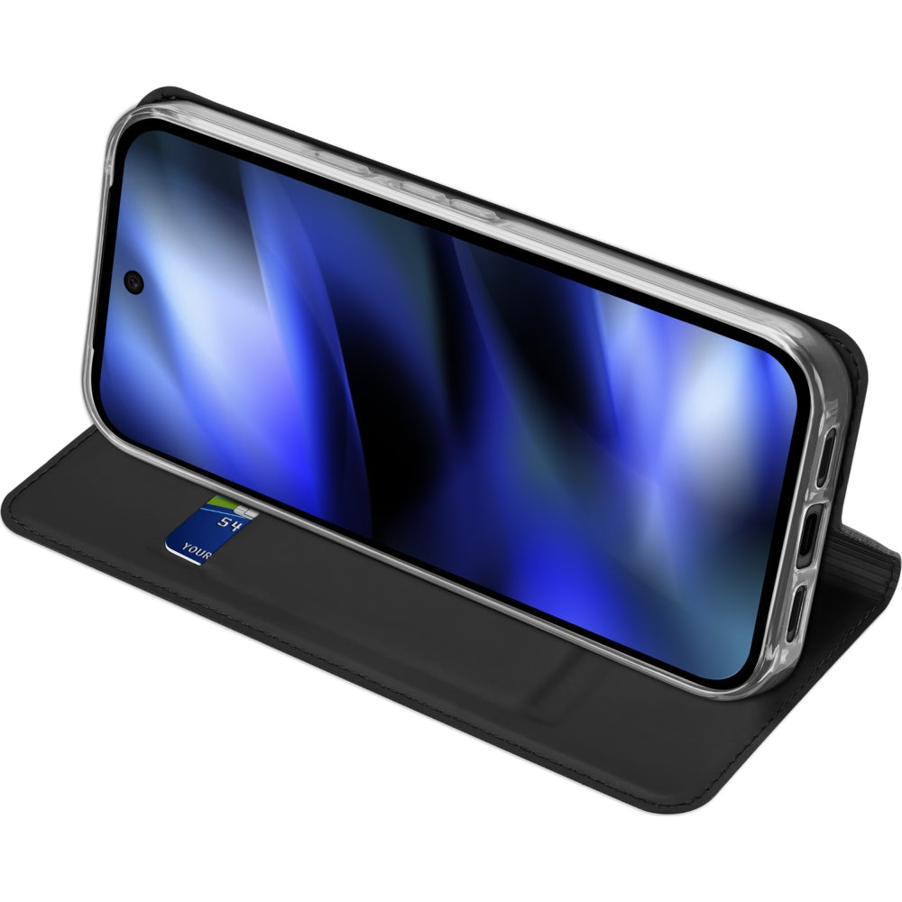 Handyhülle mit Klappe für Google Pixel 10a, Dux Ducis Skin Pro, Schwarz