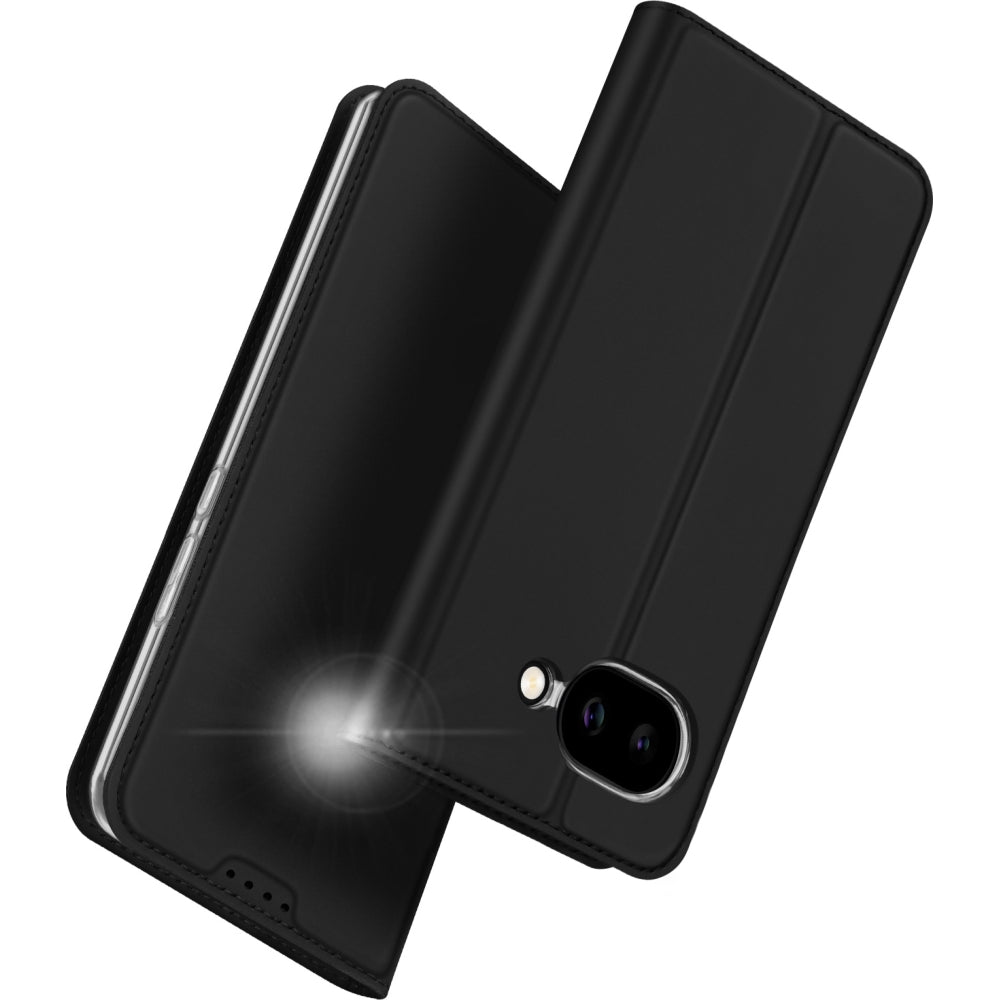 Handyhülle mit Klappe für Google Pixel 10a, Dux Ducis Skin Pro, Schwarz