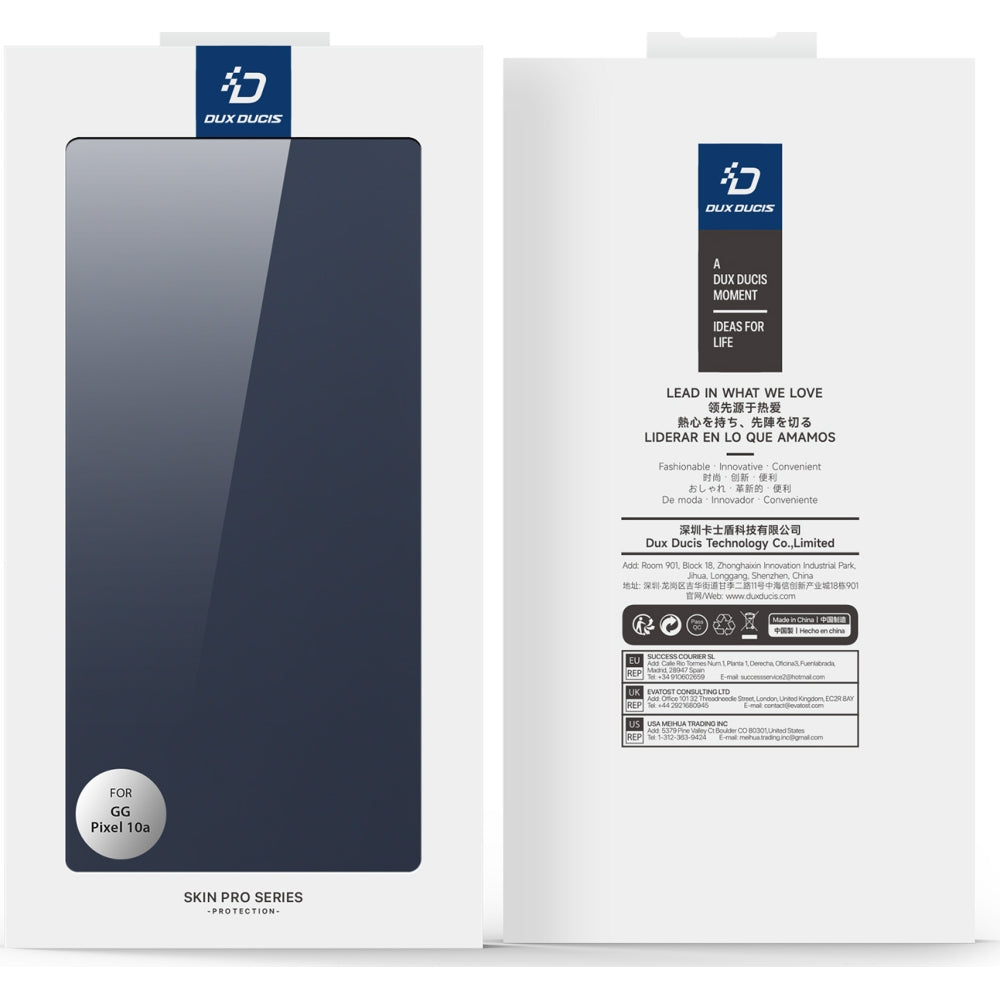Handyhülle mit Klappe für Google Pixel 10a, Dux Ducis Skin Pro, Blau