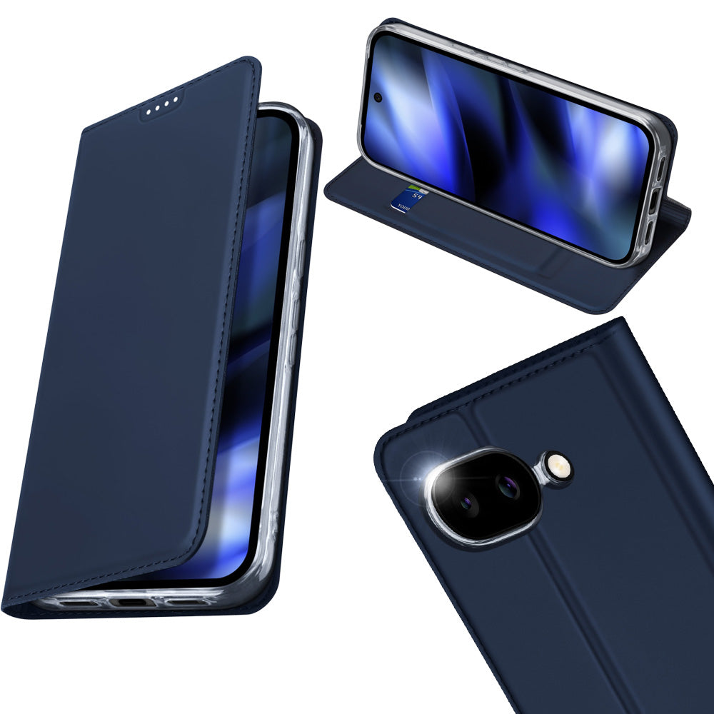 Handyhülle mit Klappe für Google Pixel 10a, Dux Ducis Skin Pro, Blau