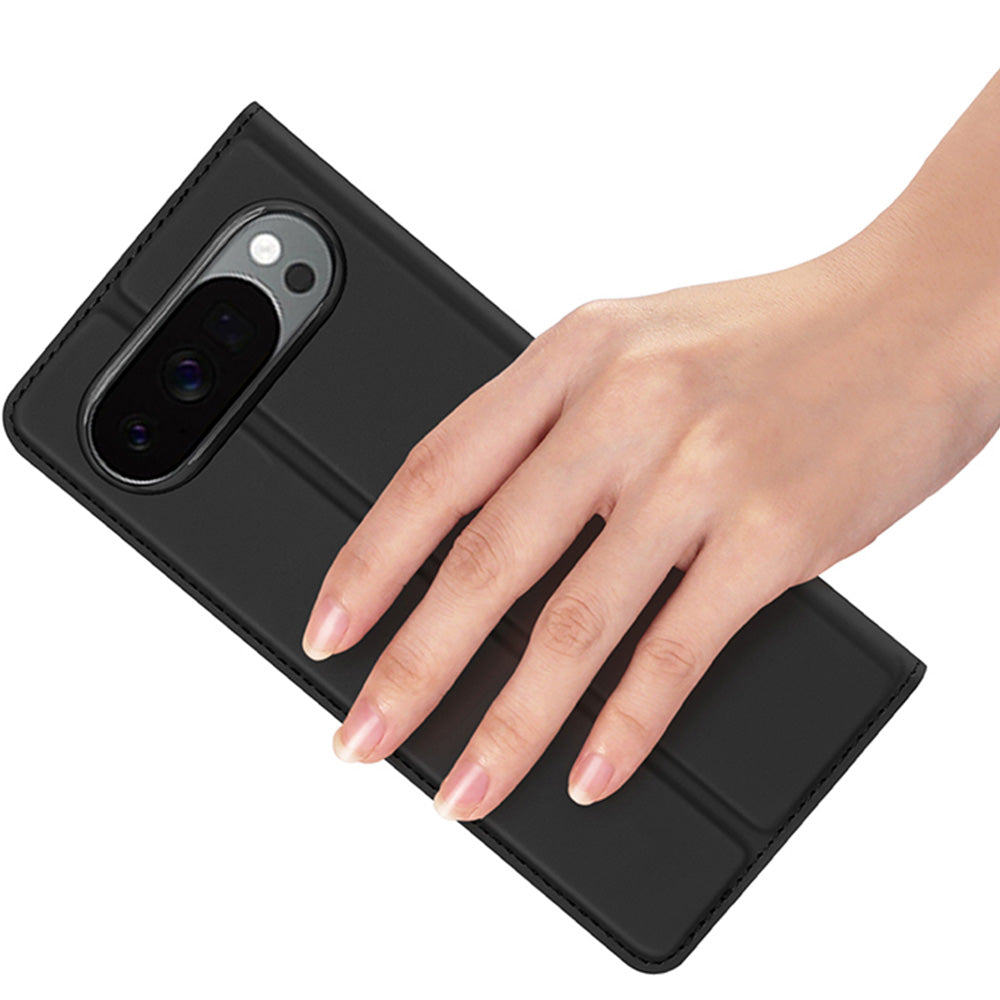 Handyhülle mit Klappe für Google Pixel 11, Dux Ducis Skin Pro, Schwarz