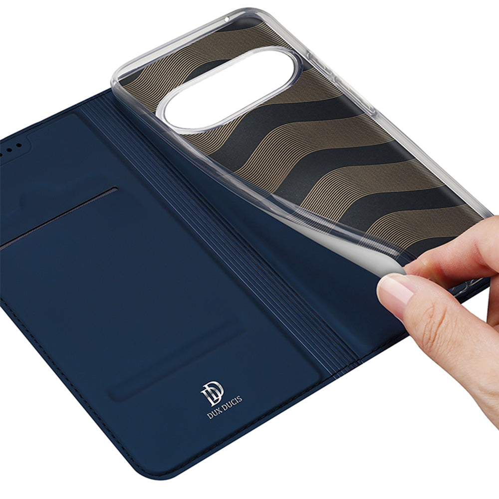 Handyhülle mit Klappe für Google Pixel 11 Pro, Dux Ducis Skin Pro, Dunkelblau