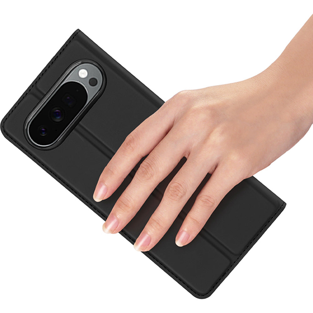 Handyhülle mit Klappe für Google Pixel 11 Pro XL, Dux Ducis Skin Pro, Schwarz