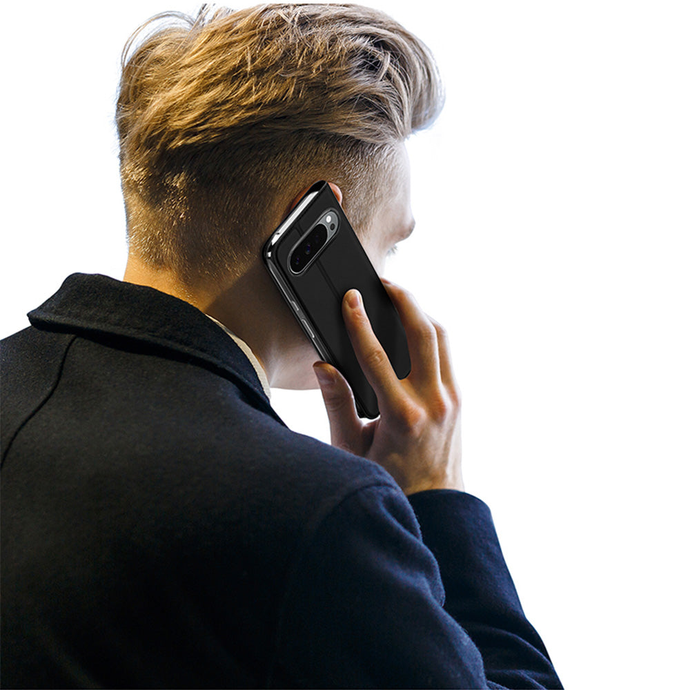 Handyhülle mit Klappe für Google Pixel 11 Pro XL, Dux Ducis Skin Pro, Schwarz
