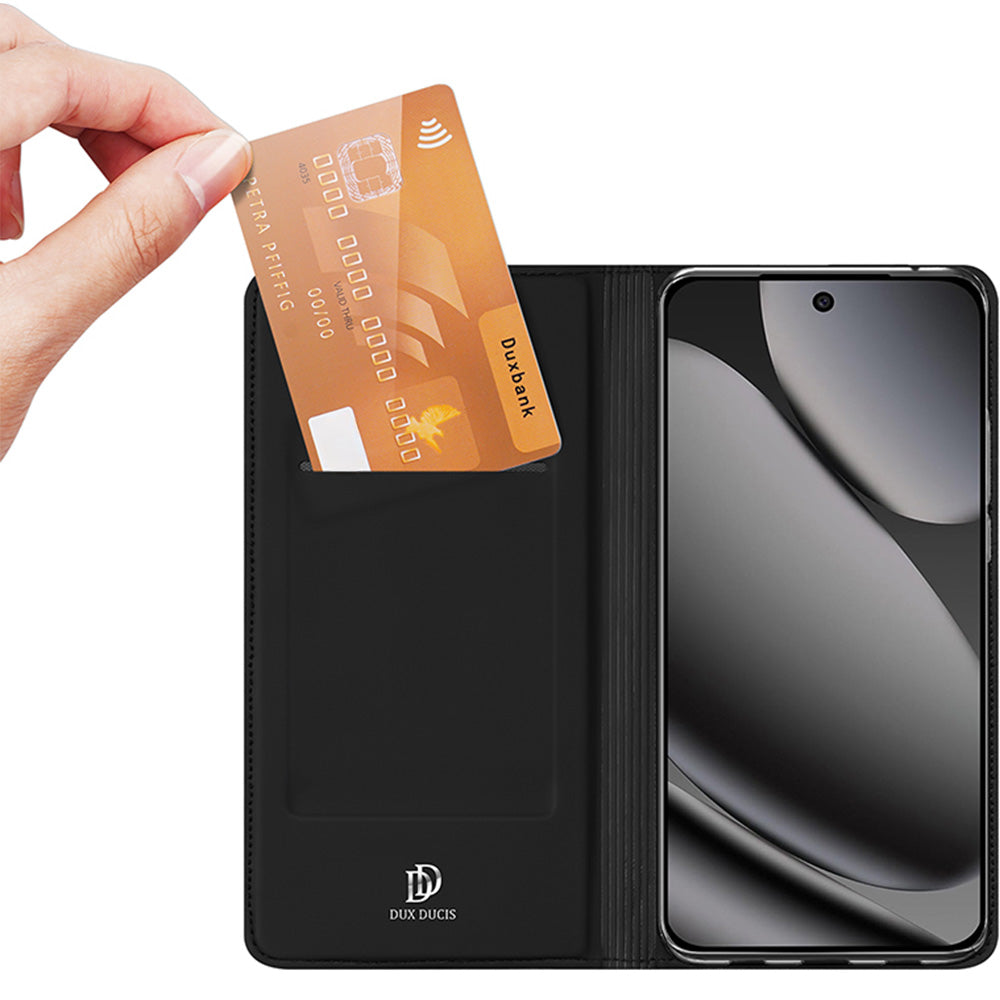 Handyhülle mit Klappe für Google Pixel 11 Pro XL, Dux Ducis Skin Pro, Schwarz