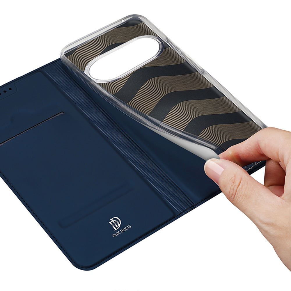 Handyhülle mit Klappe für Google Pixel 11 Pro XL, Dux Ducis Skin Pro, Dunkelblau