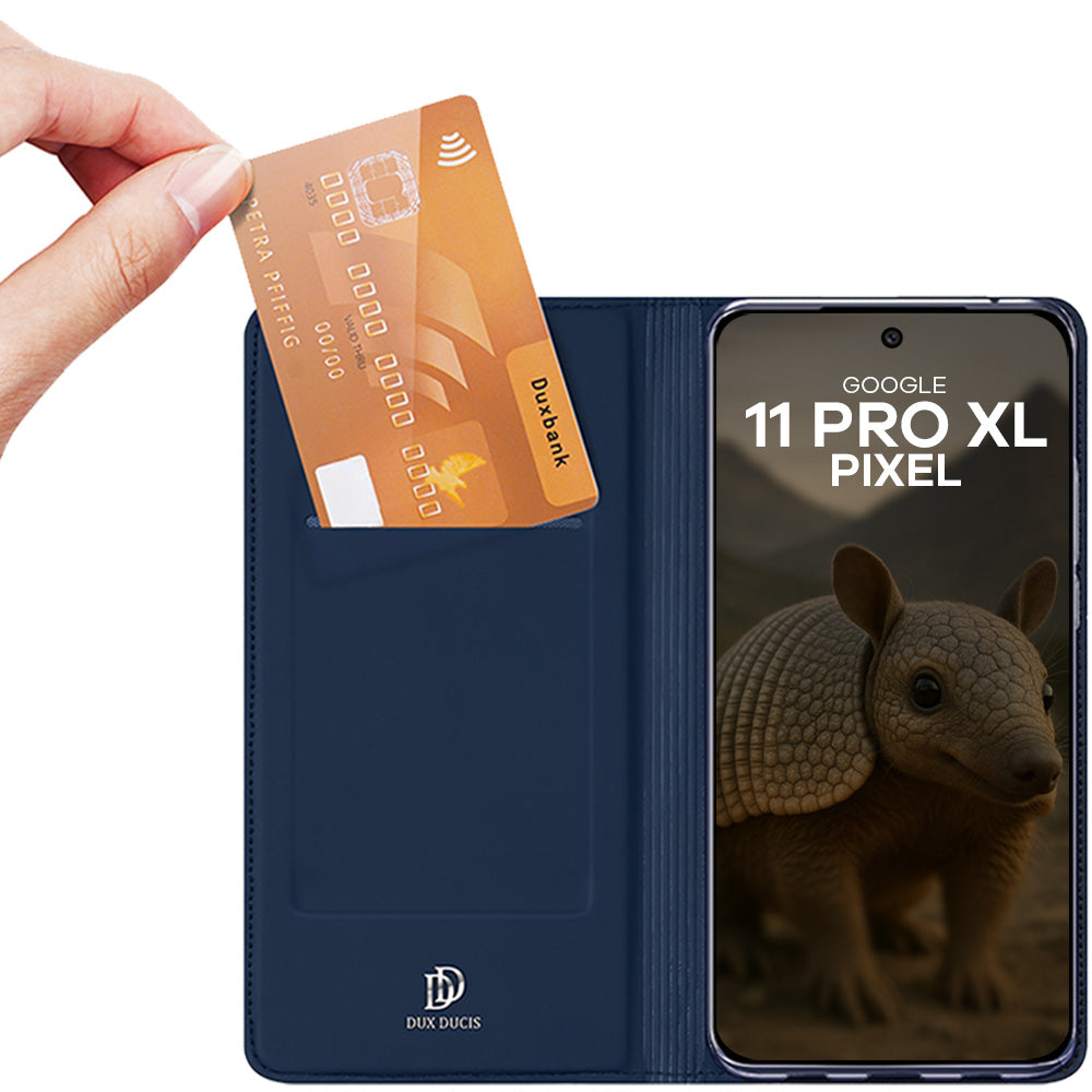 Handyhülle mit Klappe für Google Pixel 11 Pro XL, Dux Ducis Skin Pro, Dunkelblau