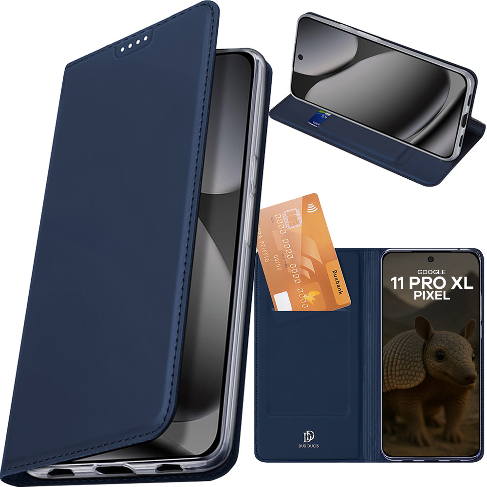 Handyhülle mit Klappe für Google Pixel 11 Pro XL, Dux Ducis Skin Pro, Dunkelblau