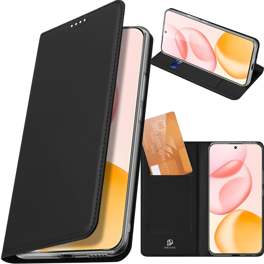 Handyhülle mit Klappe für Honor 400, Dux Ducis Skin Pro, Schwarz