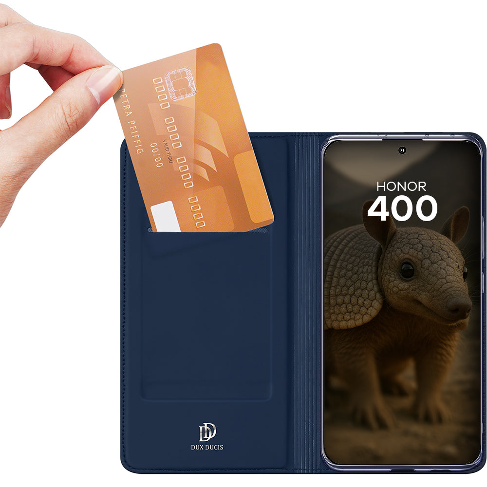 Handyhülle mit Klappe für Honor 400, Dux Ducis Skin Pro, Dunkelblau