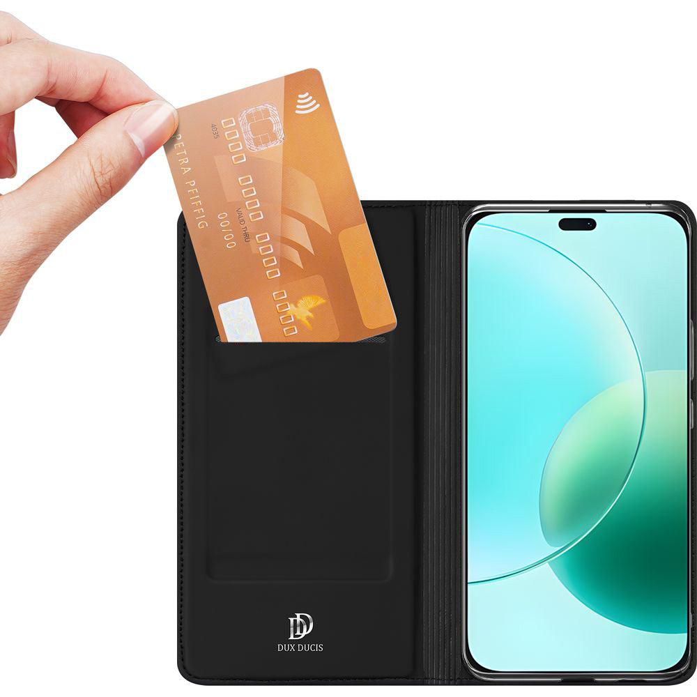 Handyhülle mit Klappe für Honor 400 Lite, Dux Ducis Skin Pro, Schwarz
