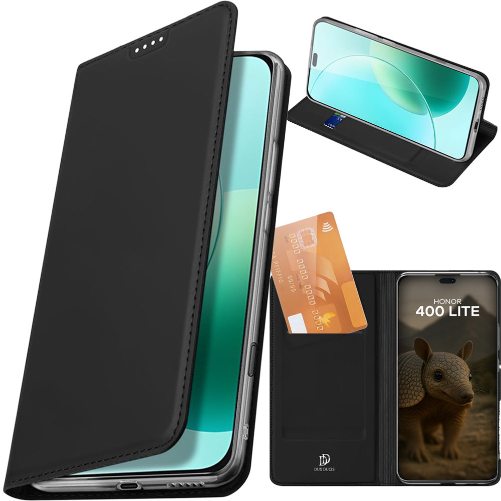 Handyhülle mit Klappe für Honor 400 Lite, Dux Ducis Skin Pro, Schwarz