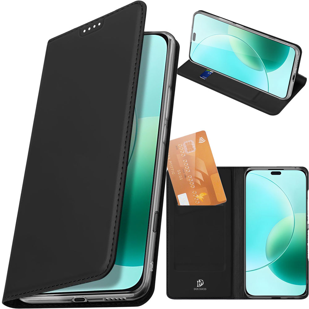 Handyhülle mit Klappe für Honor 400 Lite, Dux Ducis Skin Pro, Schwarz