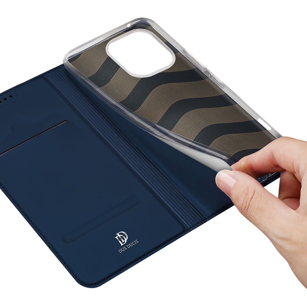 Handyhülle mit Klappe für Honor 400 Lite, Dux Ducis Skin Pro, Dunkelblau