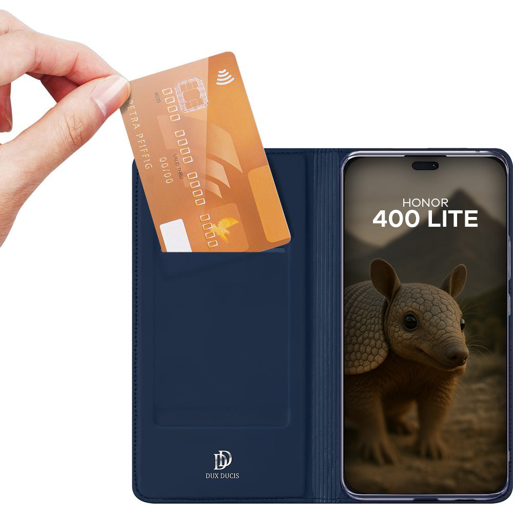 Handyhülle mit Klappe für Honor 400 Lite, Dux Ducis Skin Pro, Dunkelblau