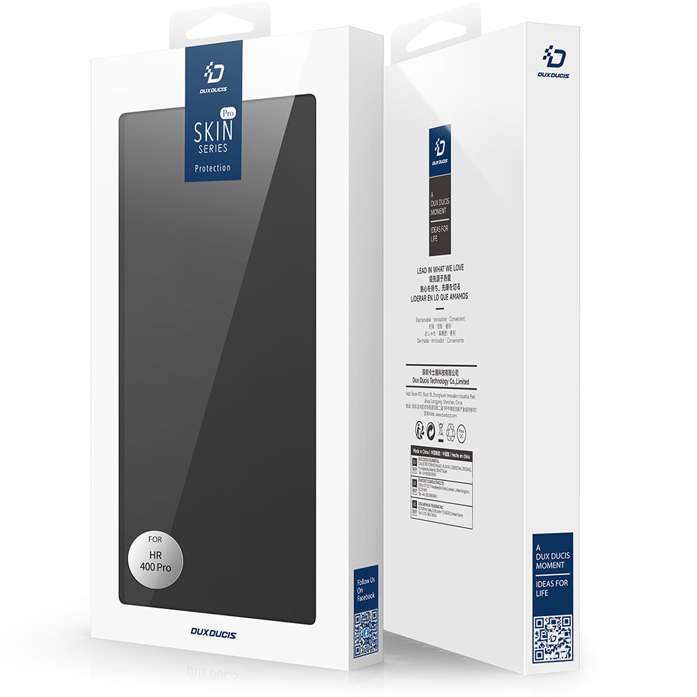 Handyhülle mit Klappe für Honor 400 Pro, Dux Ducis Skin Pro, Schwarz