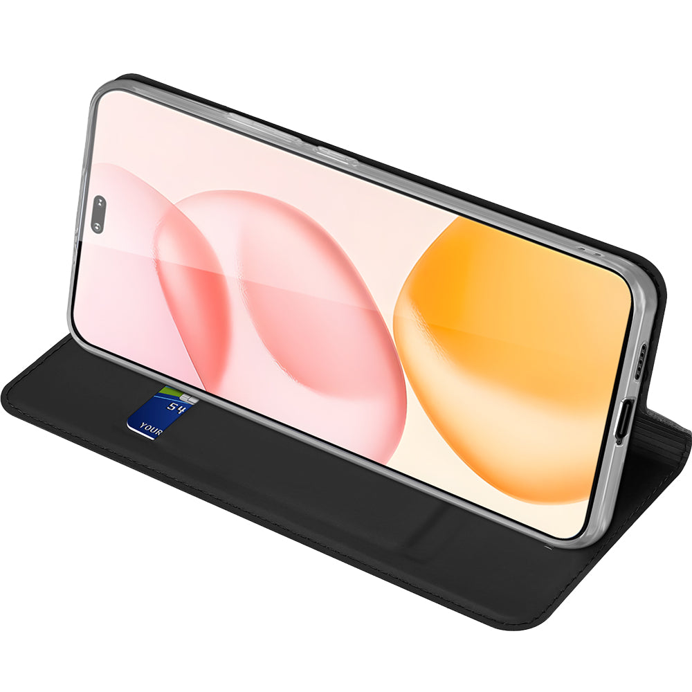 Handyhülle mit Klappe für Honor 400 Pro, Dux Ducis Skin Pro, Schwarz