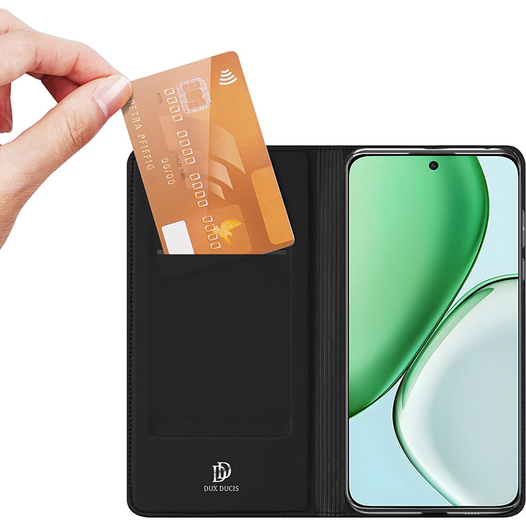 Handyhülle mit Klappe für Honor Magic 8 Lite, Dux Ducis Skin Pro, Schwarz