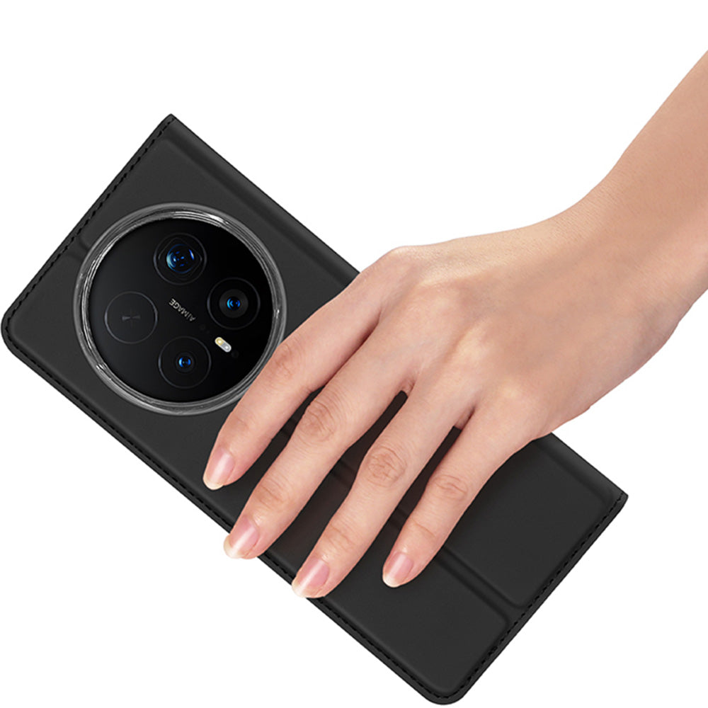 Handyhülle mit Klappe für Honor Magic8 Pro, Dux Ducis Skin Pro, Schwarz