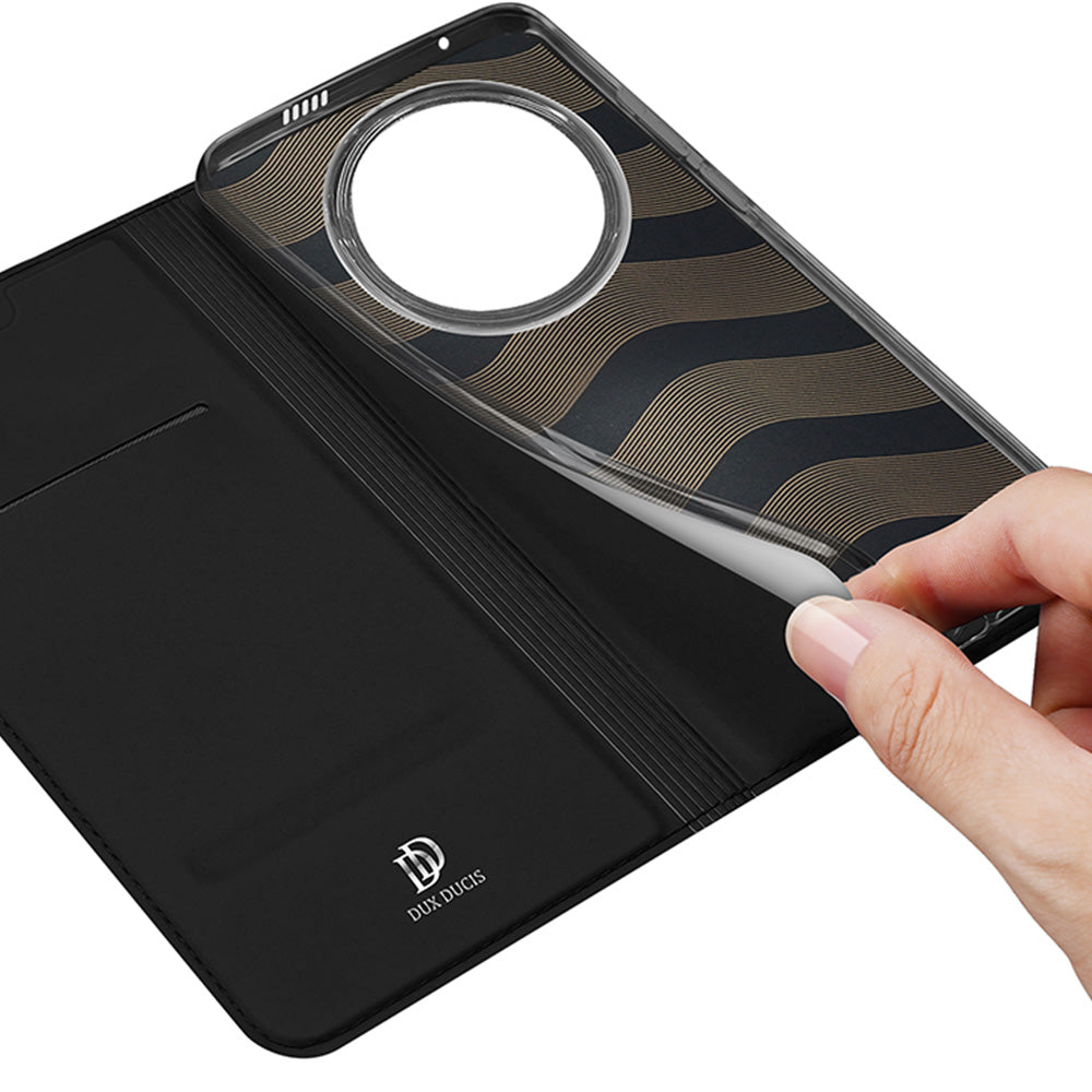 Handyhülle mit Klappe für Honor Magic8 Pro, Dux Ducis Skin Pro, Schwarz