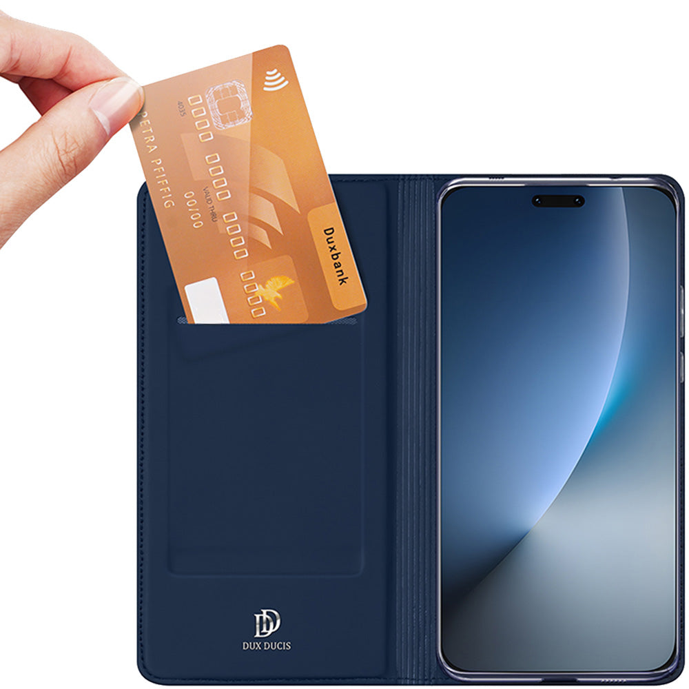 Handyhülle mit Klappe für Honor Magic8 Pro, Dux Ducis Skin Pro, Dunkelblau