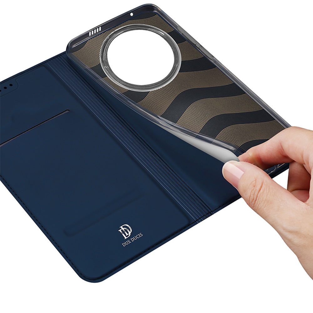 Handyhülle mit Klappe für Honor Magic8 Pro, Dux Ducis Skin Pro, Dunkelblau
