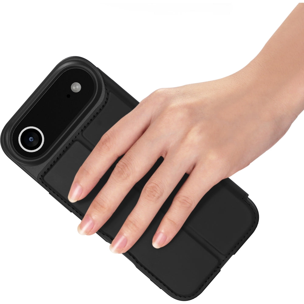 Handyhülle mit Klappe für iPhone Air, Dux Ducis Skin Pro, Schwarz