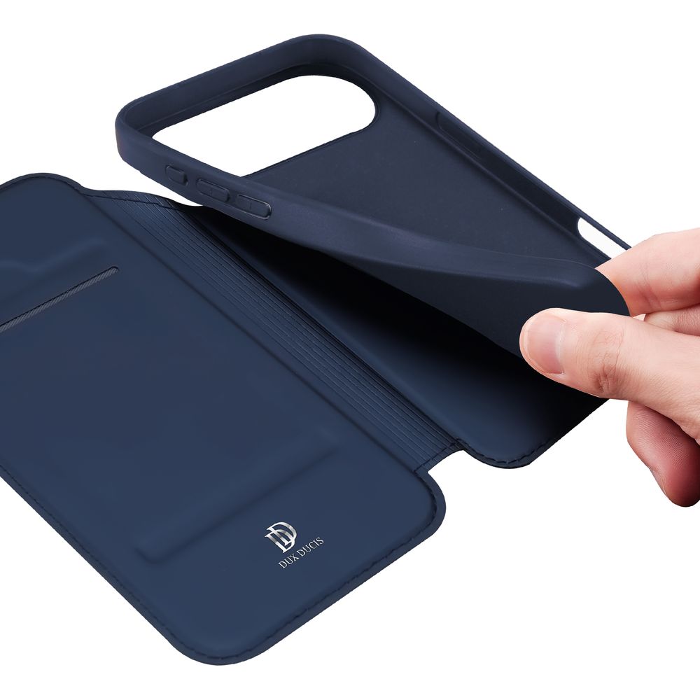 Handyhülle mit Klappe für iPhone Air, Dux Ducis Skin Pro, Dunkelblau