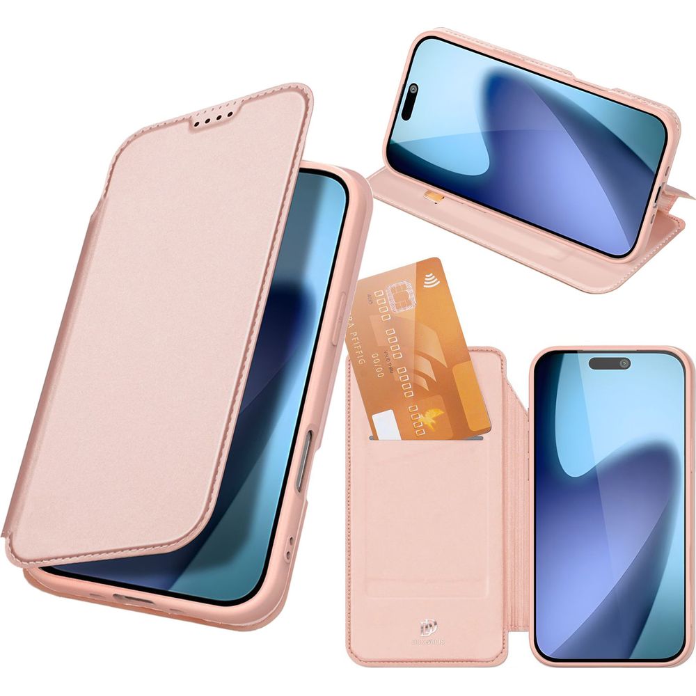 Handyhülle mit Klappe für iPhone Air, Dux Ducis Skin Pro, Rosa