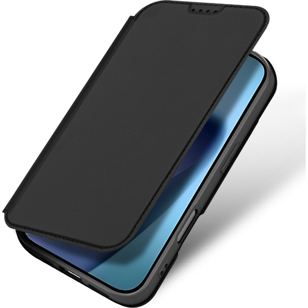 Handyhülle mit Klappe für iPhone 17, Dux Ducis Skin Pro, Schwarz