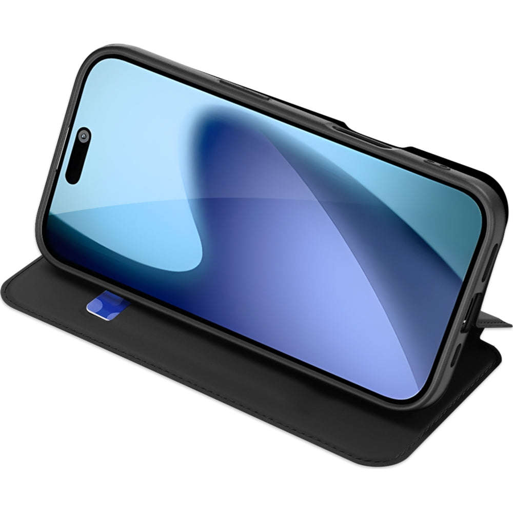 Handyhülle mit Klappe für iPhone 17, Dux Ducis Skin Pro, Schwarz