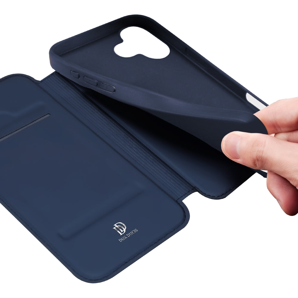 Handyhülle mit Klappe für iPhone 17, Dux Ducis Skin Pro, Dunkelblau