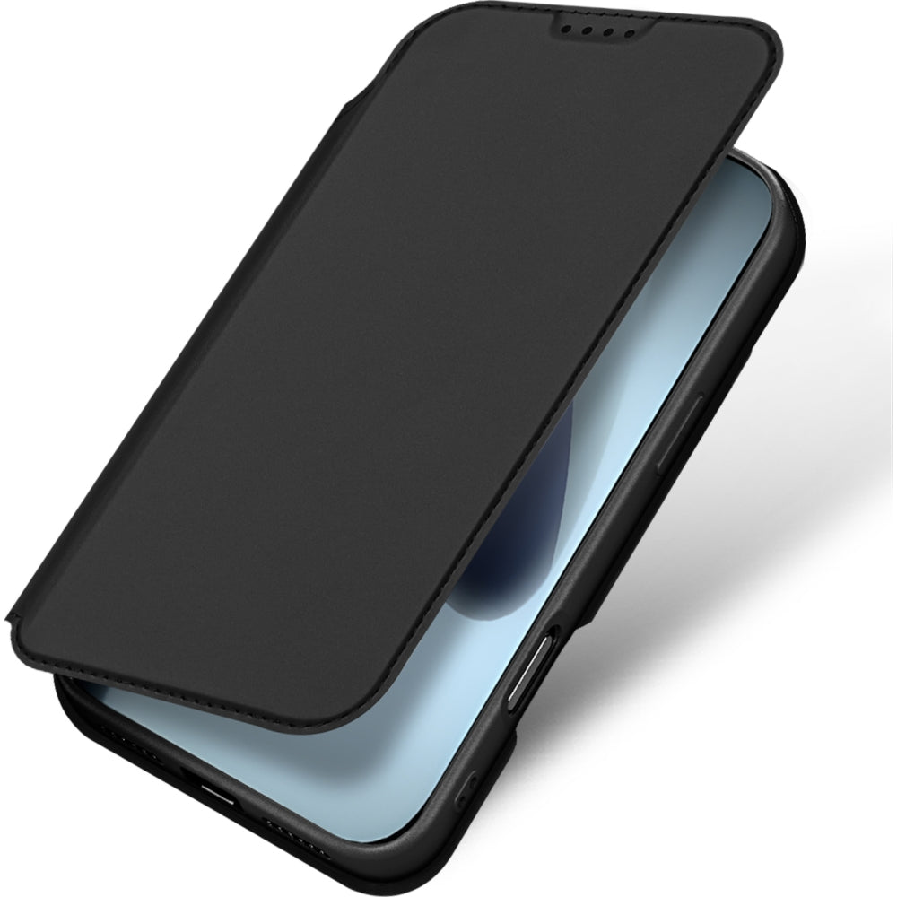 Handyhülle mit Klappe für iPhone 17 Pro, Dux Ducis Skin Pro, Schwarz