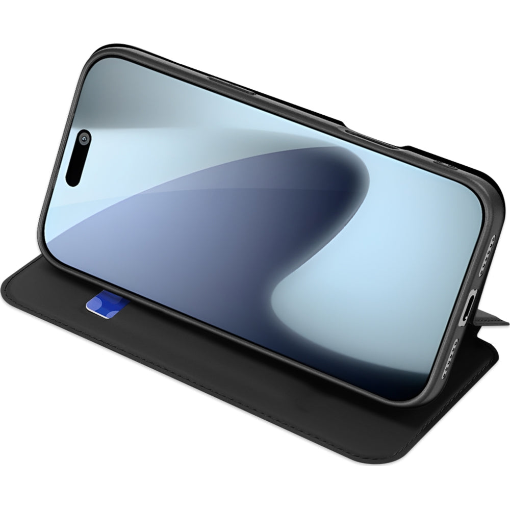 Handyhülle mit Klappe für iPhone 17 Pro, Dux Ducis Skin Pro, Schwarz