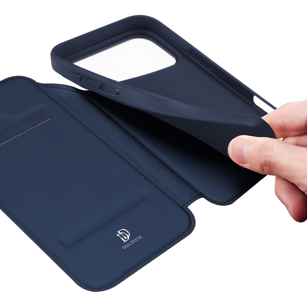 Handyhülle mit Klappe für iPhone 17 Pro Max, Dux Ducis Skin Pro, Dunkelblau