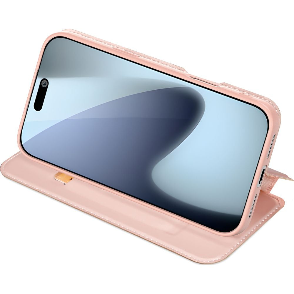 Handyhülle mit Klappe für iPhone 17 Pro, Dux Ducis Skin Pro, Rosa