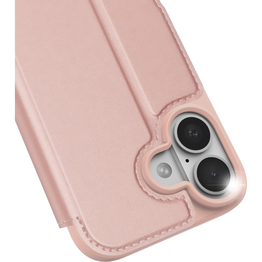 Handyhülle mit Klappe für iPhone 17, Dux Ducis Skin Pro, Rosa