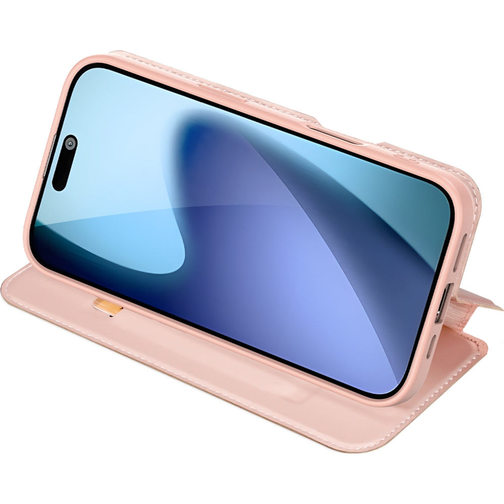 Handyhülle mit Klappe für iPhone 17, Dux Ducis Skin Pro, Rosa
