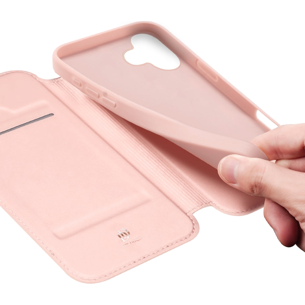 Handyhülle mit Klappe für iPhone 17, Dux Ducis Skin Pro, Rosa