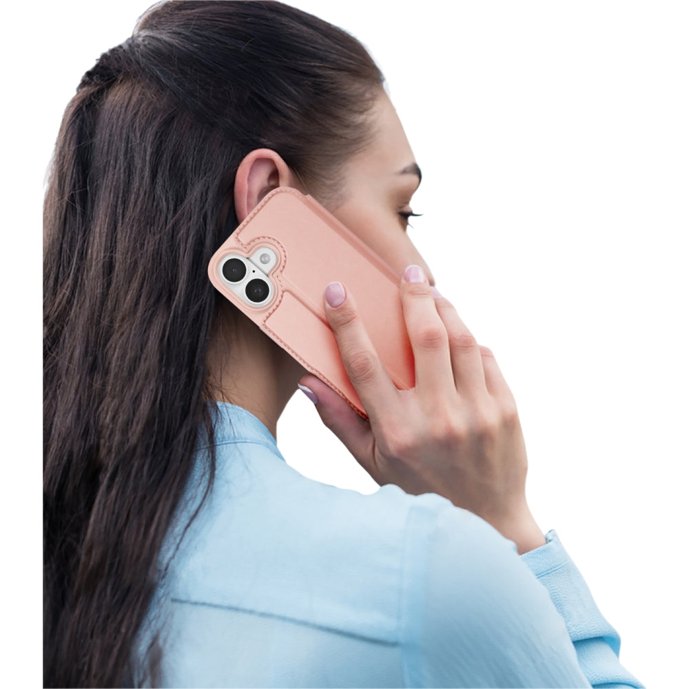 Handyhülle mit Klappe für iPhone 17, Dux Ducis Skin Pro, Rosa