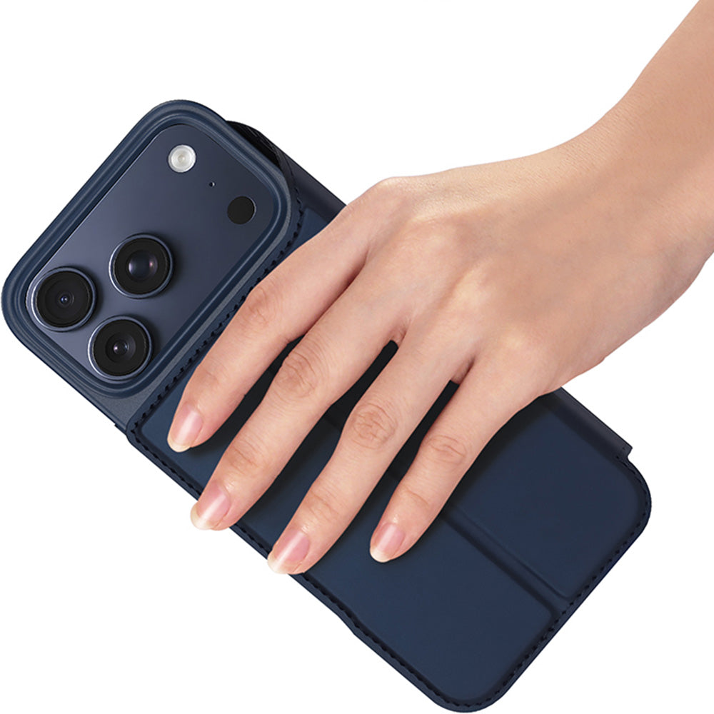 Handyhülle mit Klappe für iPhone 18 Pro / 17 Pro, Dux Ducis Skin Pro, Dunkelblau (8/11)