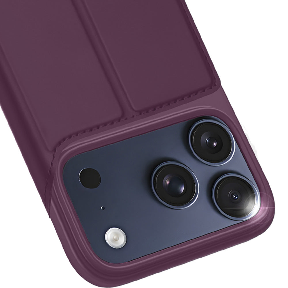 Handyhülle mit Klappe für iPhone 18 Pro / 17 Pro, Dux Ducis Skin Pro, Burgunderrot (4/10)