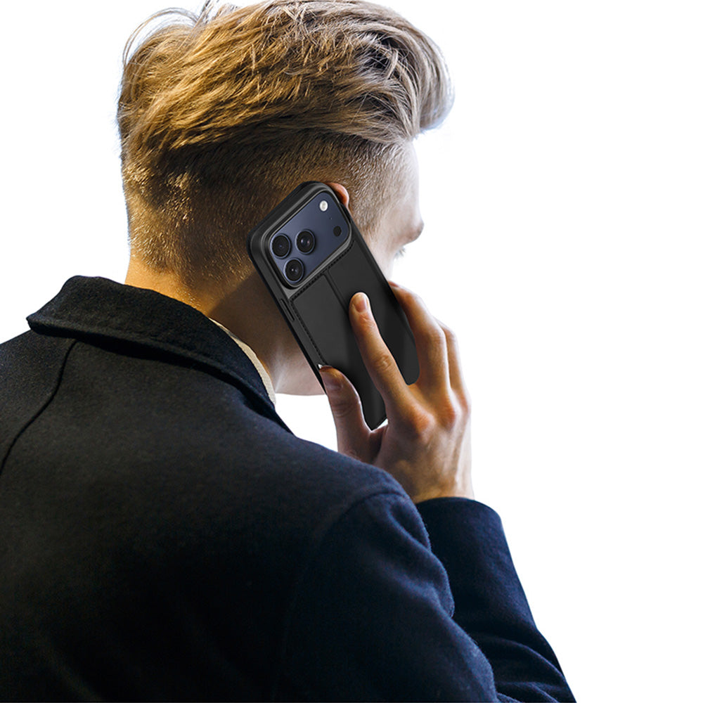 Handyhülle mit Klappe für iPhone 18 Pro Max / 17 Pro Max, Dux Ducis Skin Pro, Schwarz (9/11)