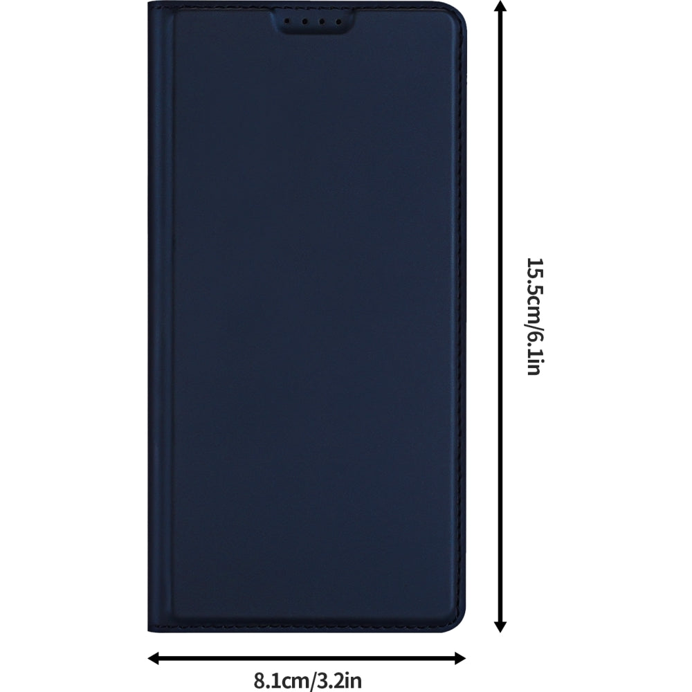 Handyhülle mit Klappe für iPhone 17e / 16e, Dux Ducis Skin Pro, Dunkelblau